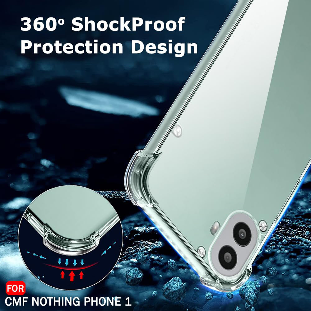 Obal na Nothing CMF Phone 2 Pro, Techsuit, nárazuvzdorný priehľadný, transparentný