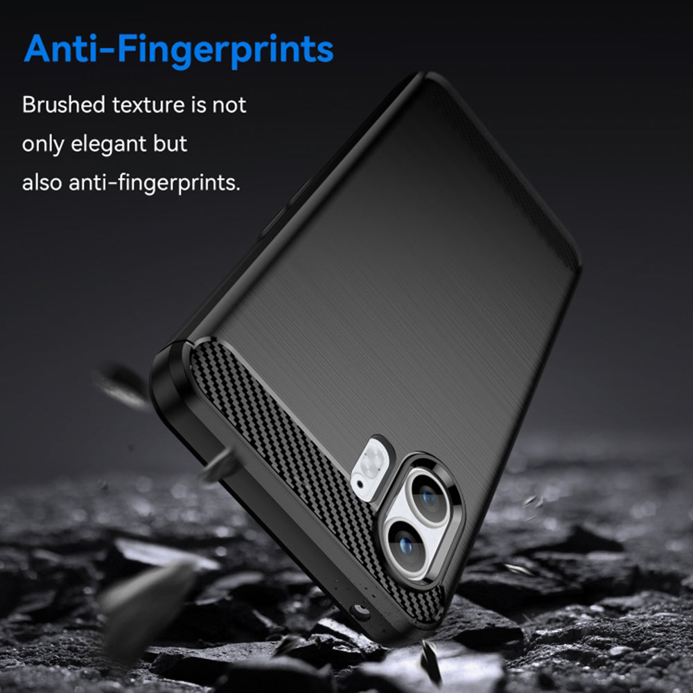 Obal na Nothing Phone (2), Techsuit, Karbón, Čierny