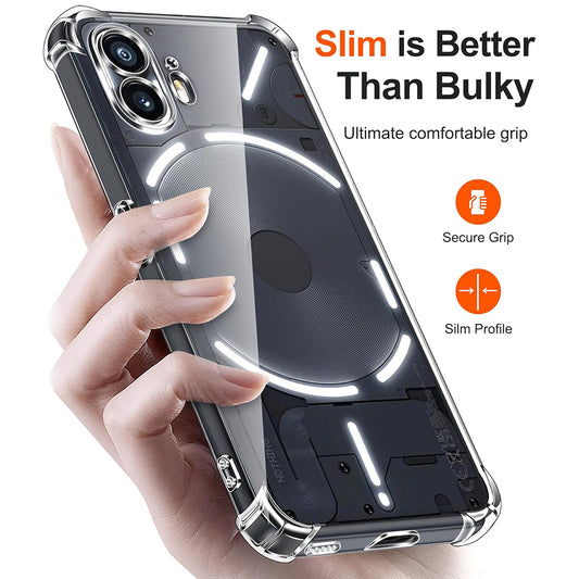 Obal na Nothing Phone (2), Techsuit, nárazuvzdorný priehľadný, transparentný