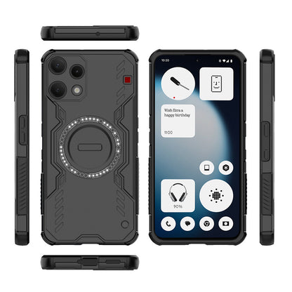 Puzdro pre Nothing Phone (3a) Lite, Techsuit, ArmorMag, Čierne