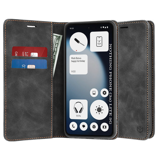 Puzdro pre Nothing Phone (3a) Lite, Techsuit, Confy, Čierne