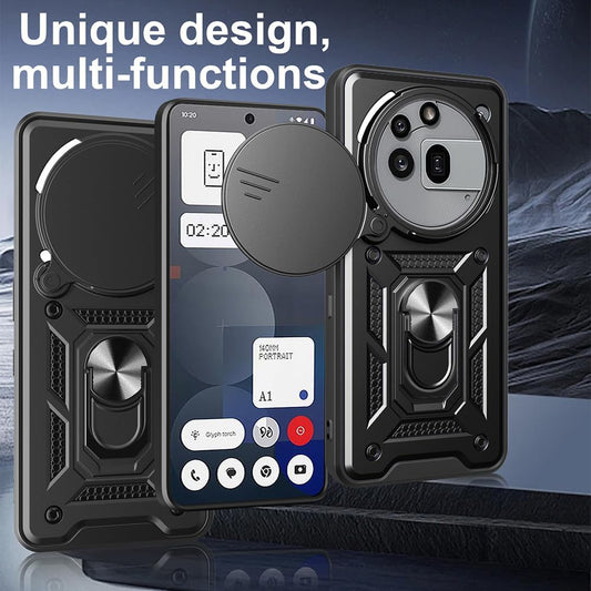 Puzdro pre Nothing Phone (3a) Pro, Techsuit, CamShield, Čierne