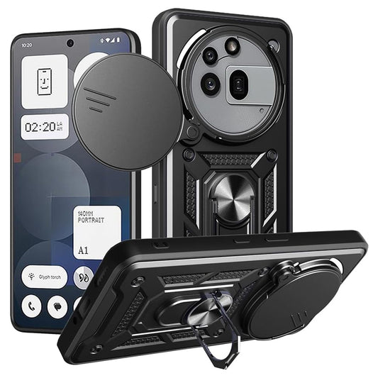 Puzdro pre Nothing Phone (3a) Pro, Techsuit, CamShield, Čierne