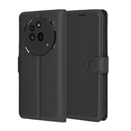 Obal na Nothing Phone (3a) Pro, Techsuit, kožené folio, čierny