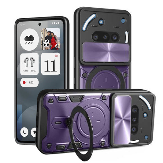 Puzdro na Nothing Phone (3a), Techsuit, CamGuard Pro, fialové