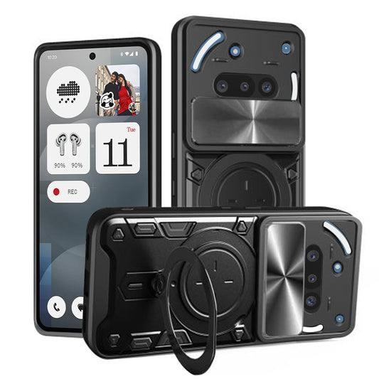 Puzdro na Nothing Phone (3a), Techsuit, CamGuard Pro, Čierne