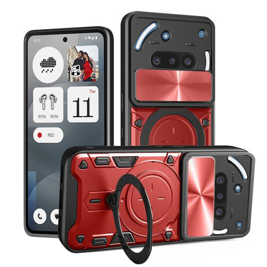 Puzdro na Nothing Phone (3a), Techsuit, CamGuard Pro, Červené