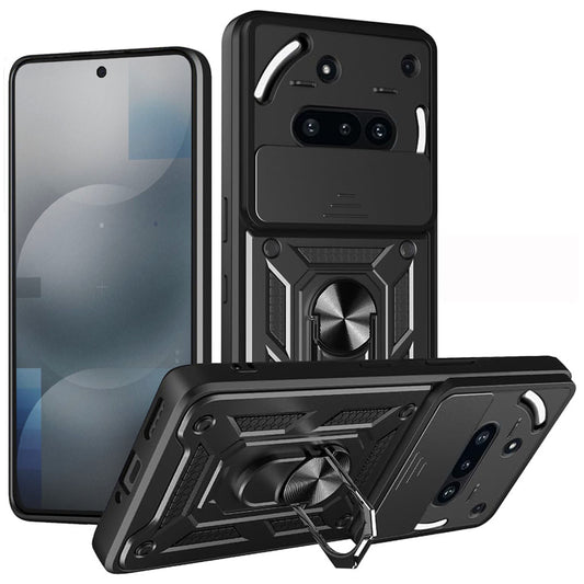 Puzdro na Nothing Phone (3a), Techsuit, CamShield, Čierne