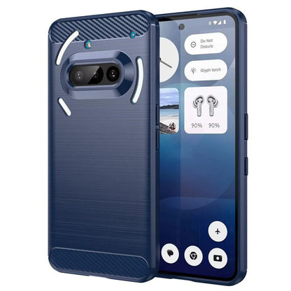 Obal na Nothing Phone (3a), Techsuit, Karbón, Modrý