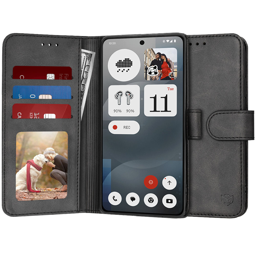 Obal na Nothing Phone (3a), Techsuit, Diary Book, čierny