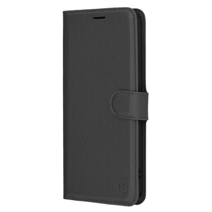Obal na Nothing Phone (3a), Techsuit, kožený folio, čierny