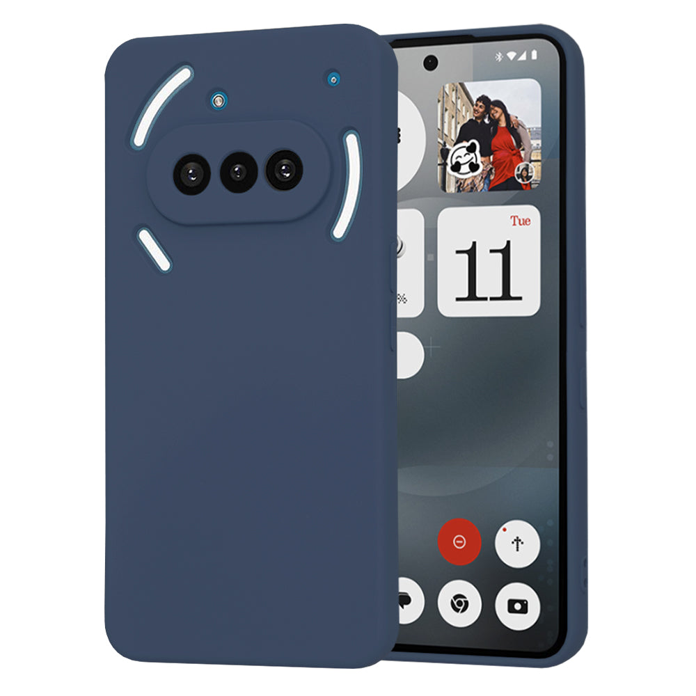 Obal na Nothing Phone (3a), Techsuit, SoftFlex, tmavomodrý