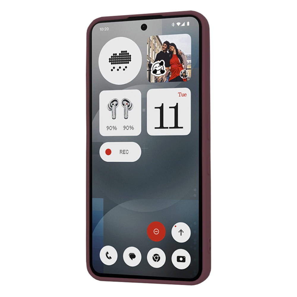 Obal na Nothing Phone (3a), Techsuit, SoftFlex, vínový
