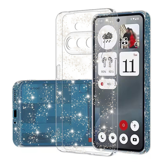 Obal na Nothing Phone (3a), Techsuit, SparkleSkin, Priehľadný