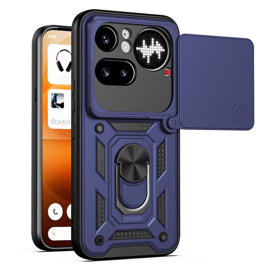 Puzdro pre Nothing Phone (4a) Pro, Techsuit, CamShield, Modrá