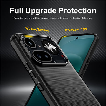 Puzdro pre Nothing Phone (4a) Pro, Techsuit, Carbon, Čierne