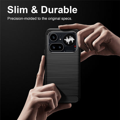 Puzdro pre Nothing Phone (4a) Pro, Techsuit, Carbon, Čierne