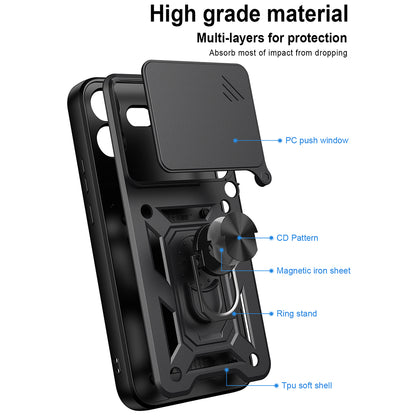 Puzdro pre Nothing Phone (4b), Techsuit, CamShield, Čierna
