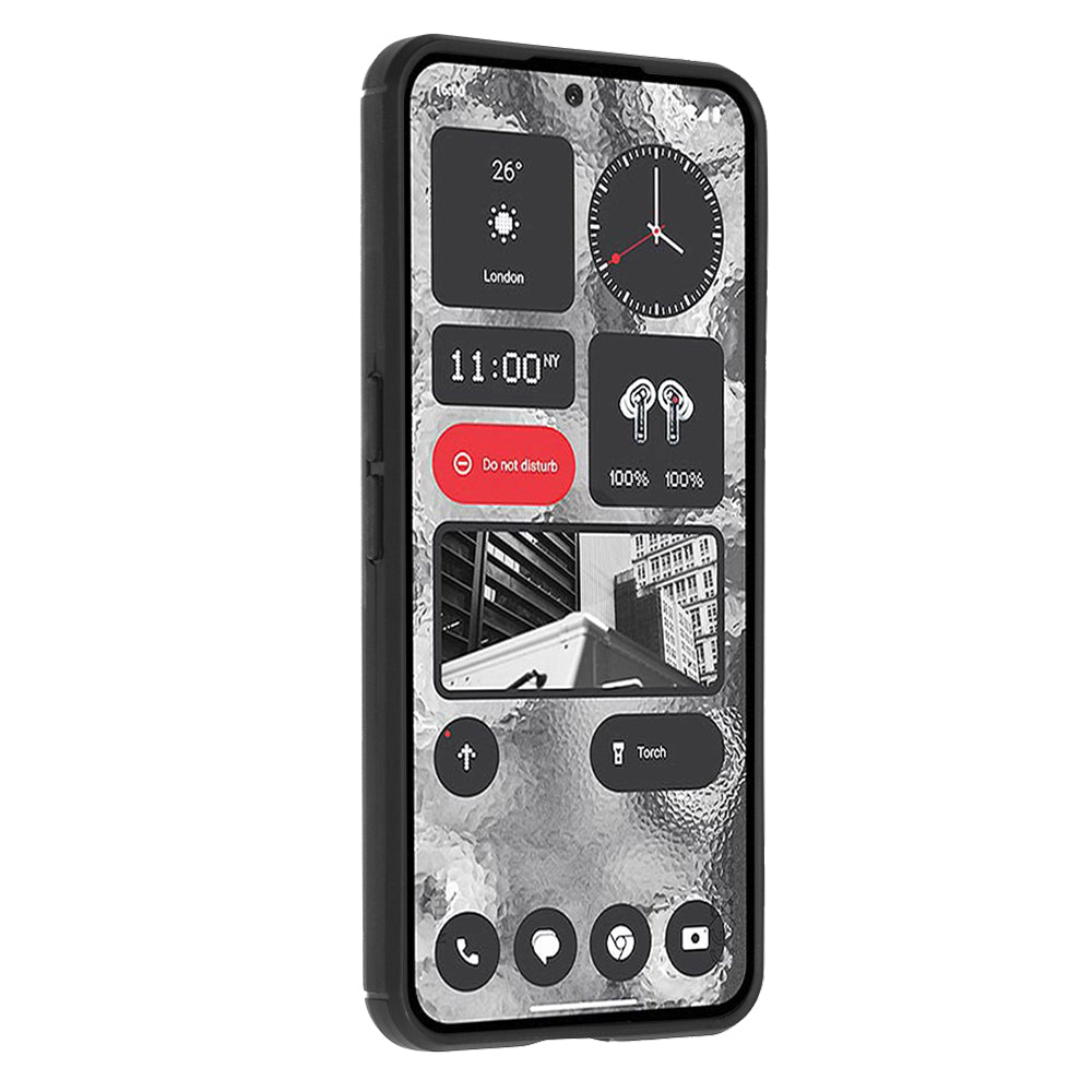 Obal na Nothing Phone (2), Techsuit, Karbón, Čierny