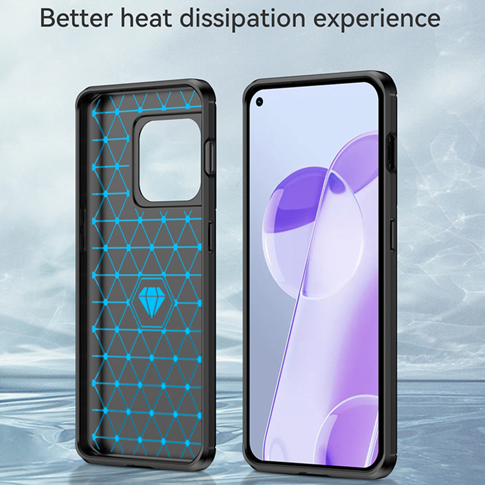 Puzdro pre OnePlus 10 Pro, Techsuit, Karbón, Čierne