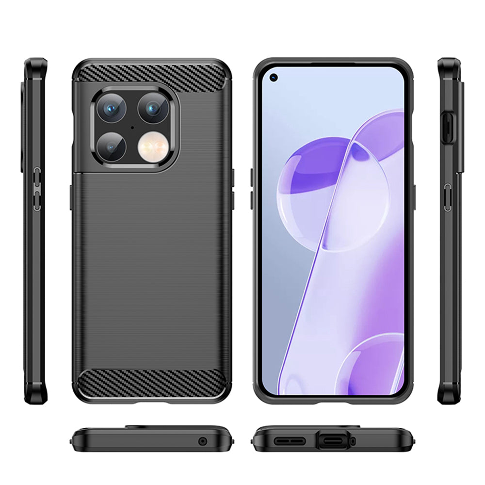 Puzdro pre OnePlus 10 Pro, Techsuit, Karbón, Čierne