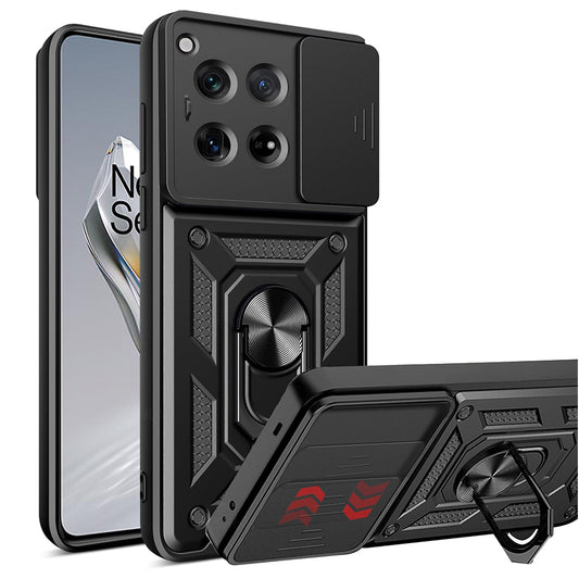 Puzdro pre OnePlus 12, Techsuit, CamShield, Čierne