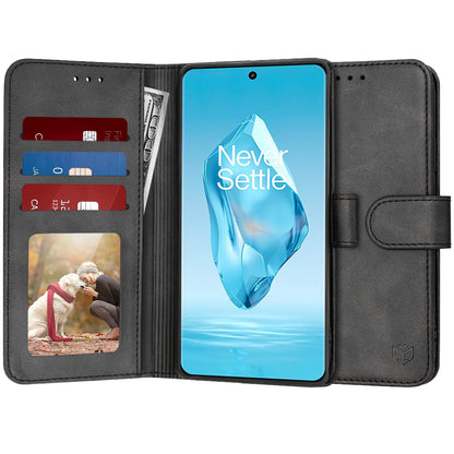 Puzdro na OnePlus 12R, Techsuit, Diary Book, čierne
