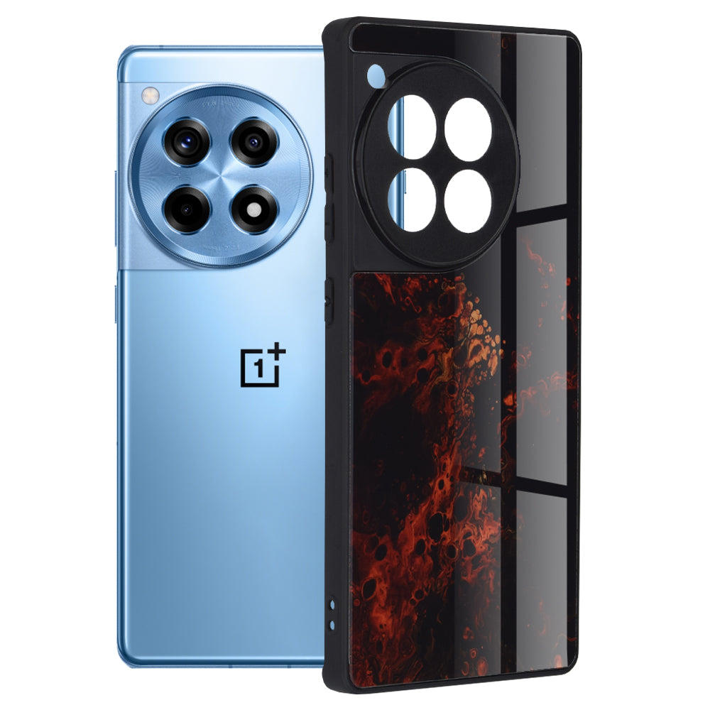 Puzdro na OnePlus 12R, Techsuit, Glaze, Červené
