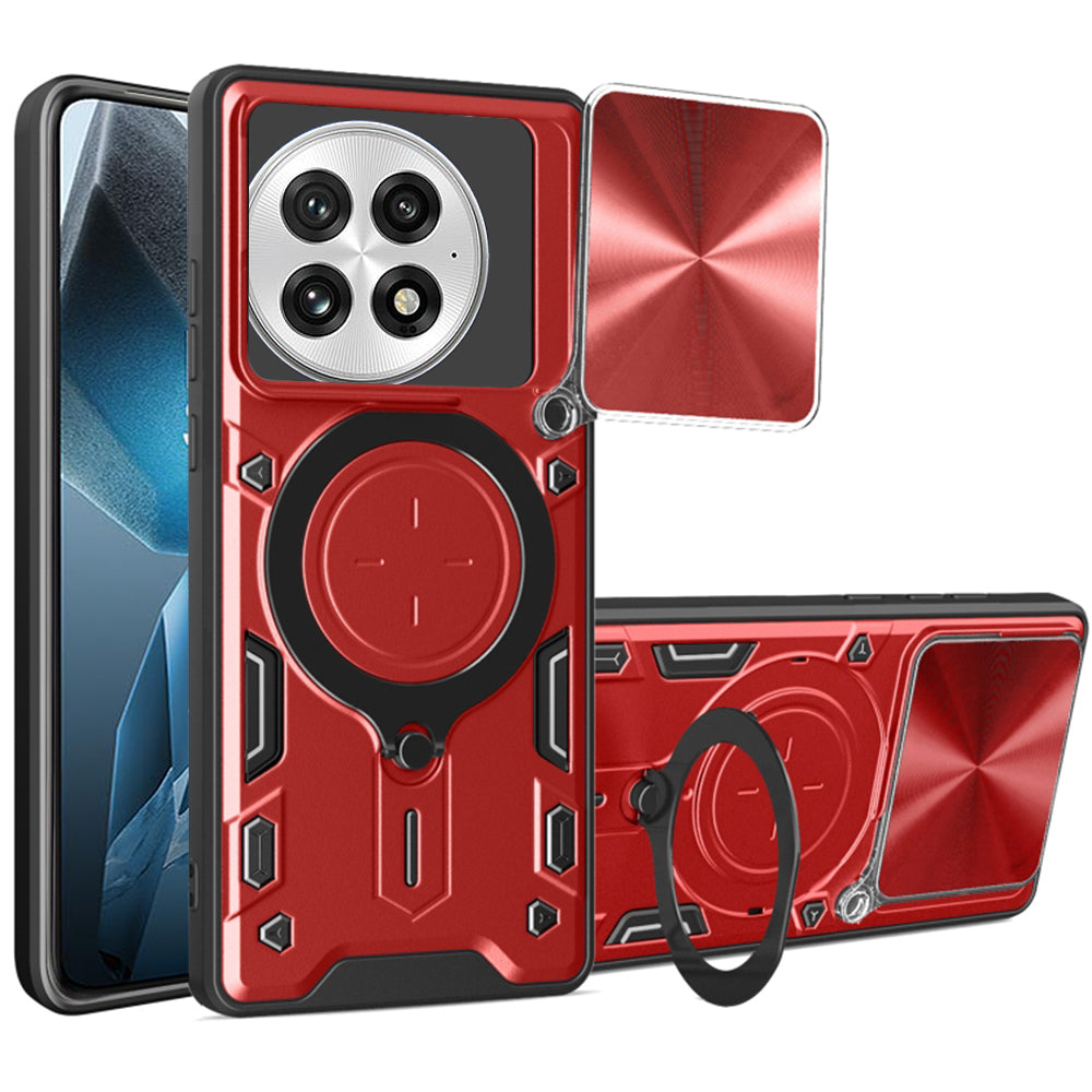 Puzdro na OnePlus 13, Techsuit, CamGuard Pro, Červené
