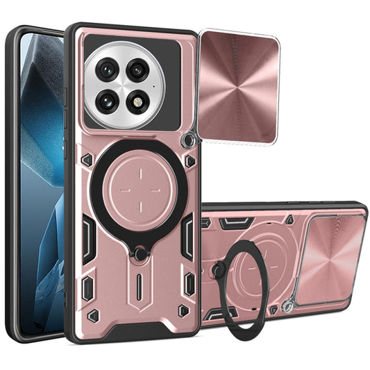Puzdro na OnePlus 13, Techsuit, CamGuard Pro, Ružovo-zlaté