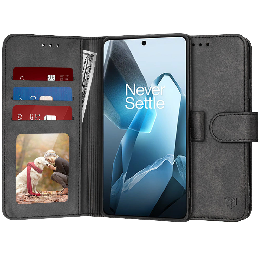 Puzdro na OnePlus 13, Techsuit, Diary Book, čierne