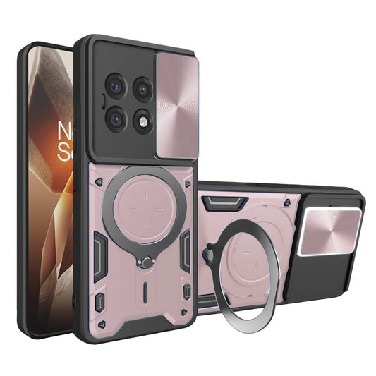 Puzdro na OnePlus 13R, Techsuit, CamGuard Pro, Ružovo-zlaté