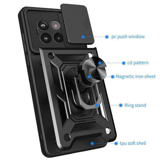 Puzdro pre OnePlus 13R, Techsuit, CamShield, Zelené