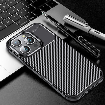 Puzdro na OnePlus 13R, Techsuit, CarbonFiber, čierne