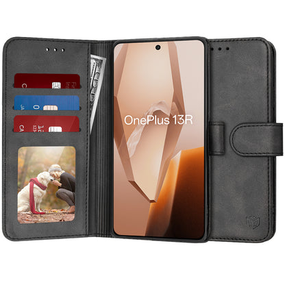 Puzdro na OnePlus 13R, Techsuit, Diary Book, čierne