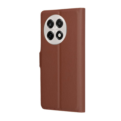 Puzdro na OnePlus 13R, Techsuit, kožené folio, hnedé