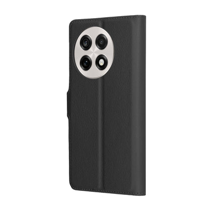 Puzdro na OnePlus 13R, Techsuit, kožené folio, čierne