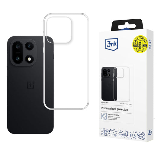 Puzdro pre OnePlus 15, 3MK, Priehľadné, Transparentné