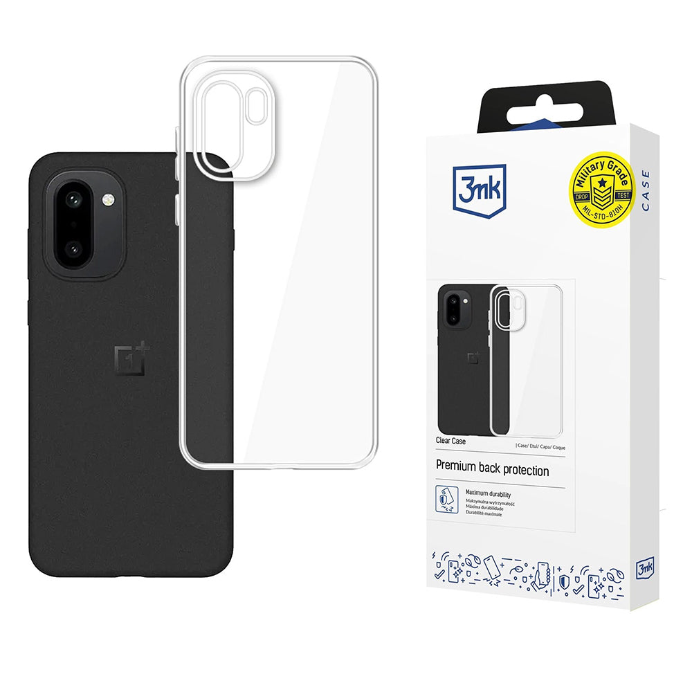 Case for OnePlus 15R, 3MK, Clear, Transparent