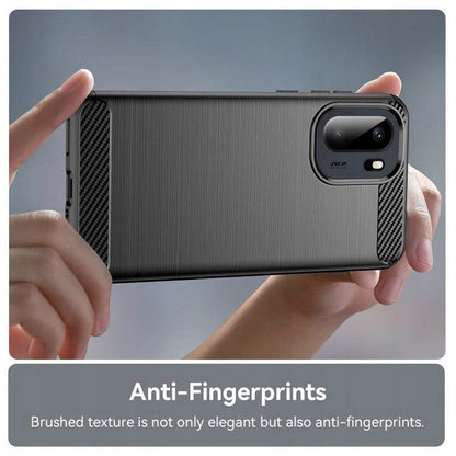 Puzdro pre OnePlus 15R, Techsuit, Carbon, Čierne