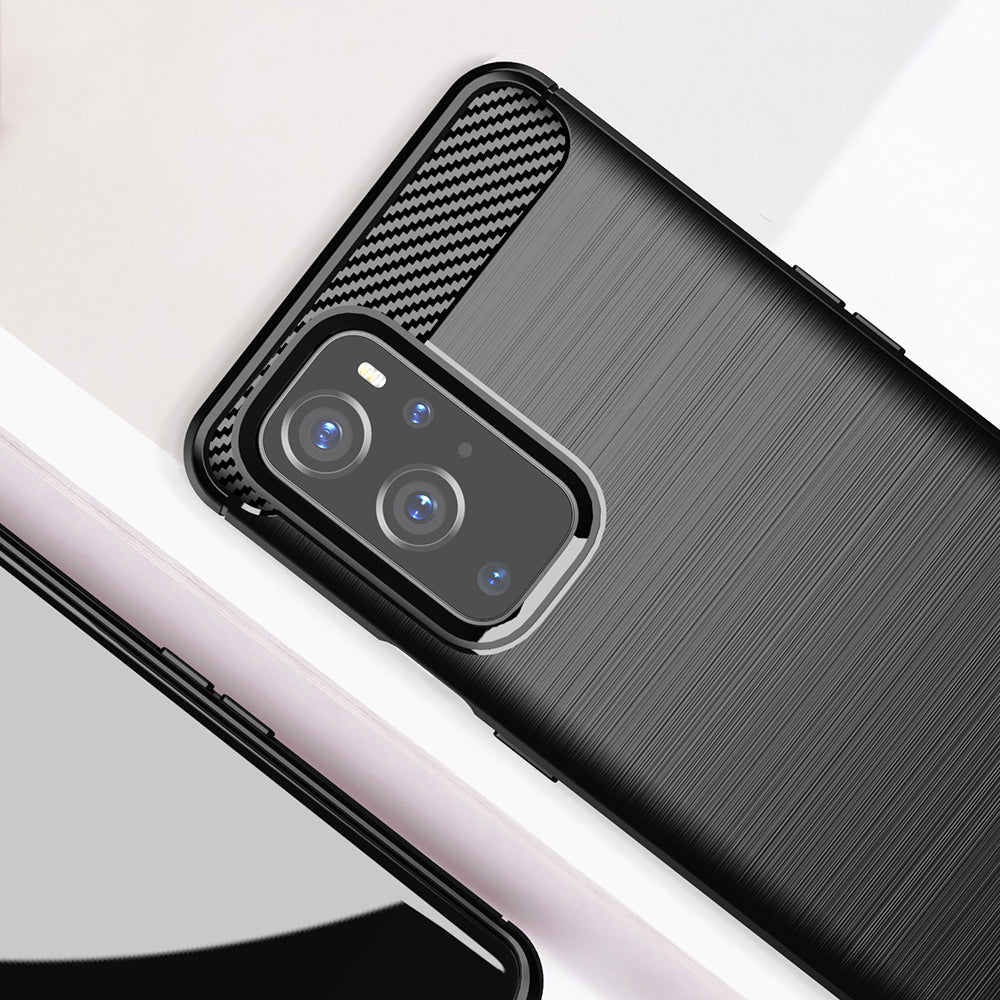 Puzdro pre OnePlus 9 Pro, Techsuit, Karbón, Čierne