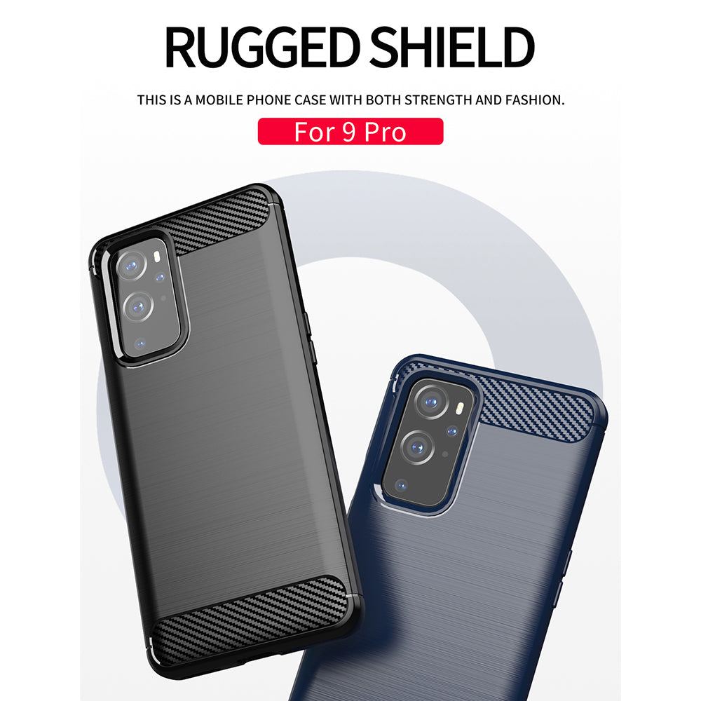 Puzdro pre OnePlus 9 Pro, Techsuit, Karbón, Čierne