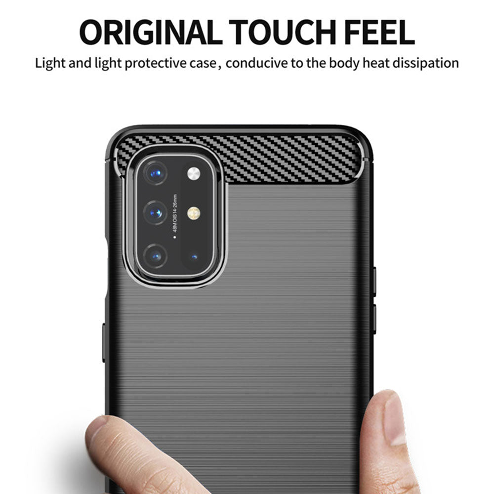 Puzdro na OnePlus 9, Techsuit, Karbón, Čierne