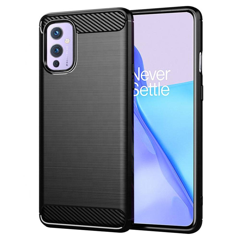Puzdro na OnePlus 9, Techsuit, Karbón, Čierne