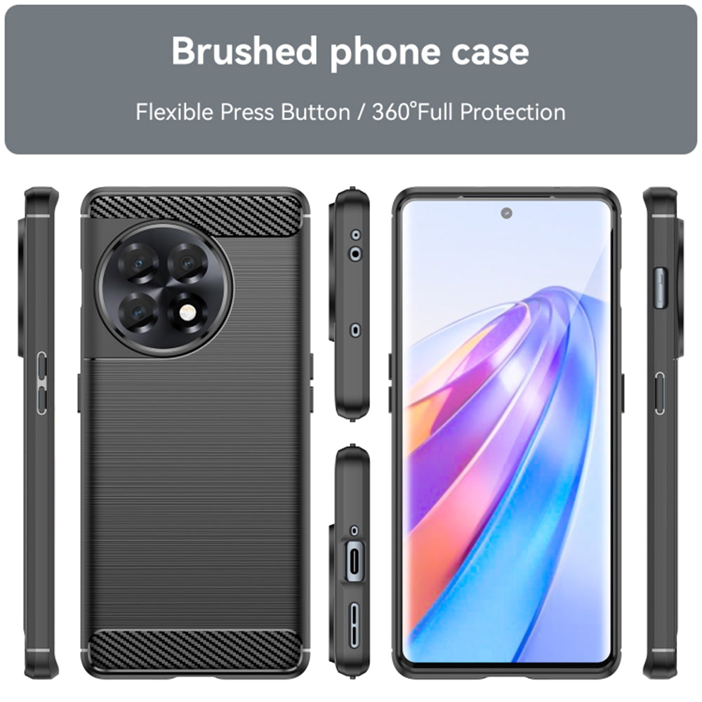 Puzdro pre OnePlus Ace 2 / 11R, Techsuit, Carbon, Čierne