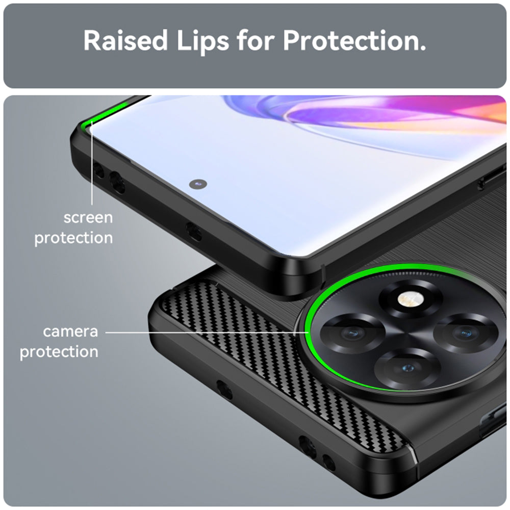 Puzdro pre OnePlus Ace 2 / 11R, Techsuit, Carbon, Čierne