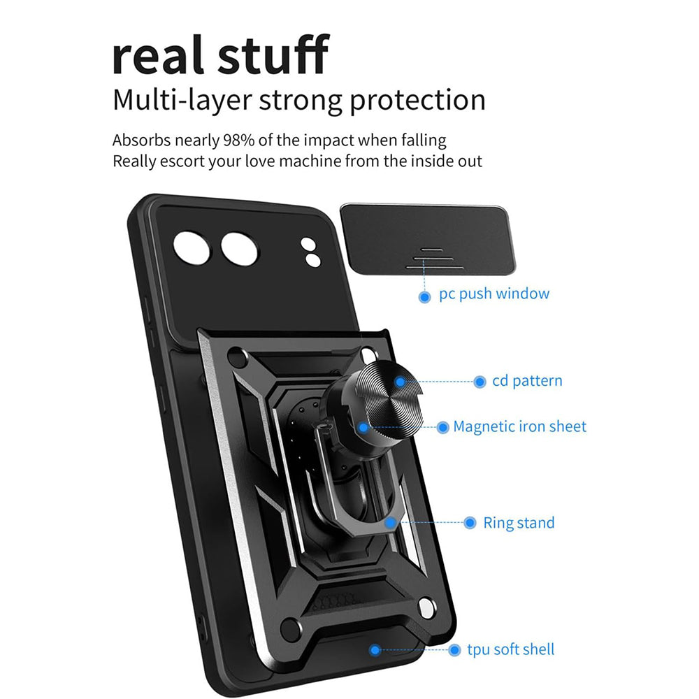 Puzdro pre OnePlus Nord 4, Techsuit, CamShield, Modré
