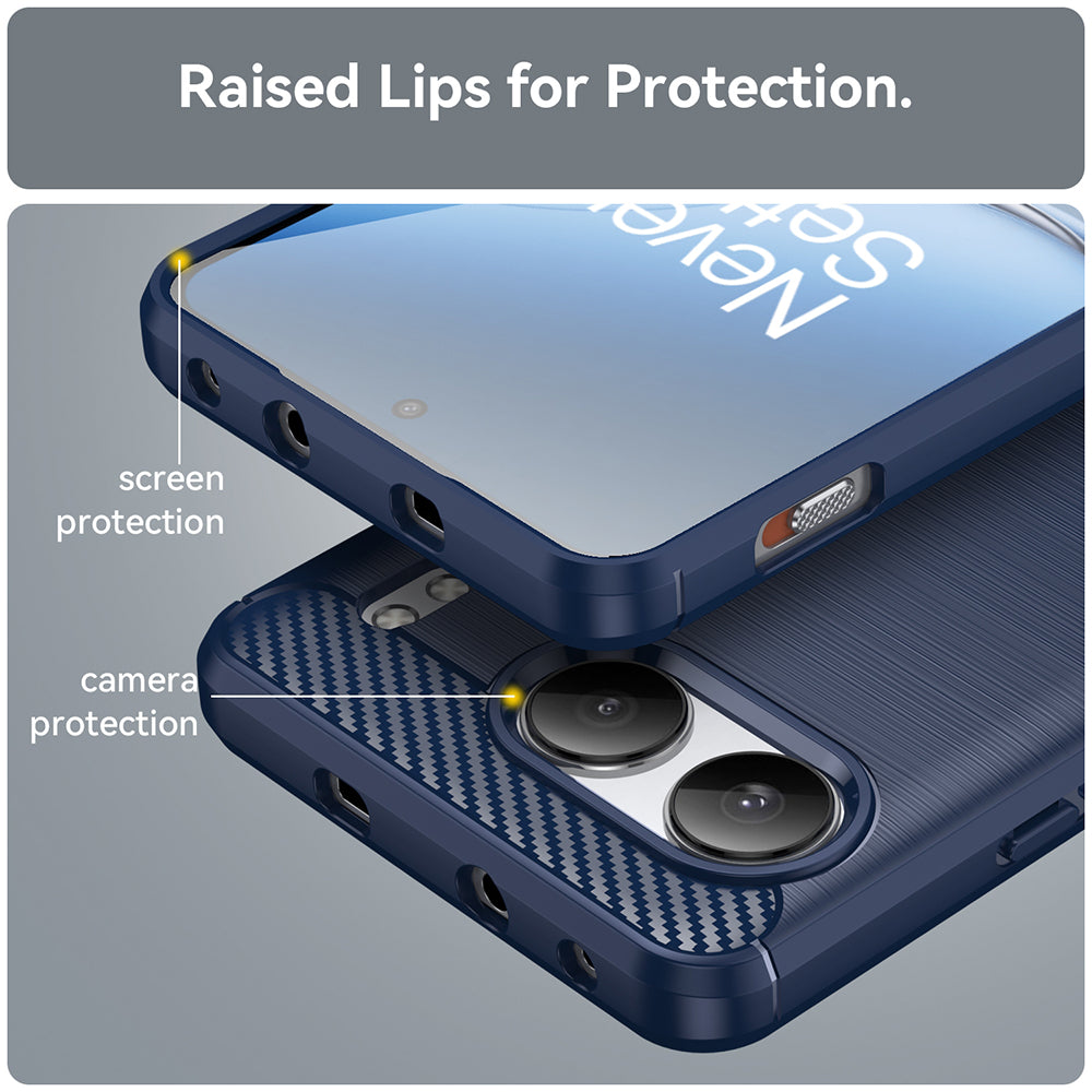Puzdro pre OnePlus Nord 4, Techsuit, Carbon, Modrá