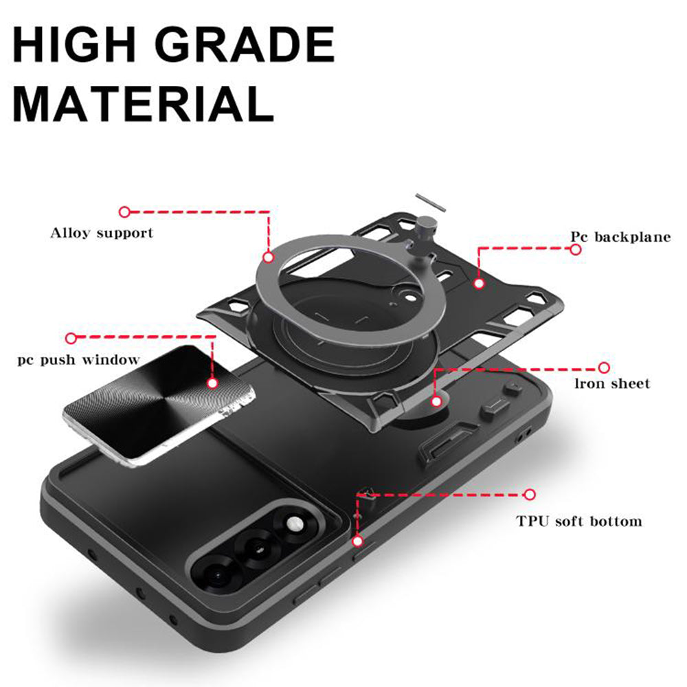 Puzdro na OnePlus Nord 5, Techsuit, CamGuard Pro, čierne