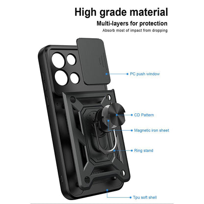 Puzdro pre OnePlus Nord 6, Techsuit, CamShield, Čierne